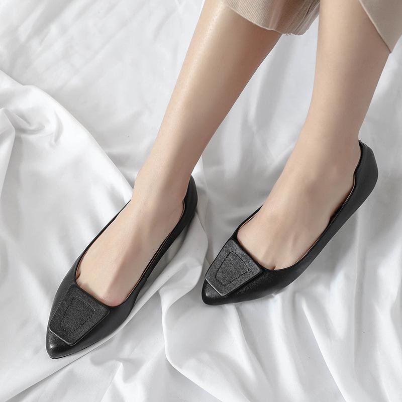 Lady Real Leather Women Flat Shoes Casual Style