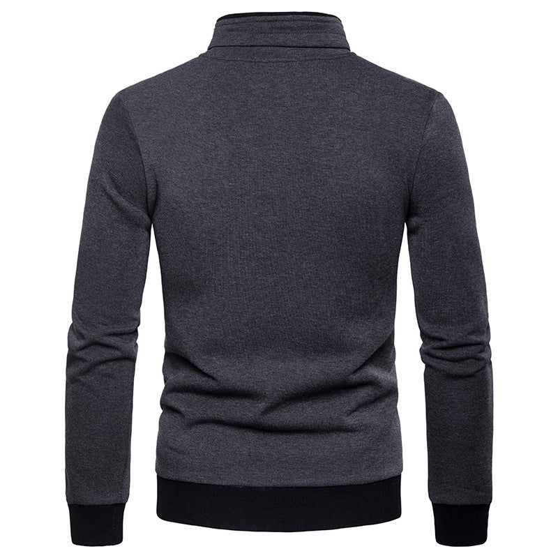 Men's Stand-Up Collar Many Pocket Jacket Sweaters