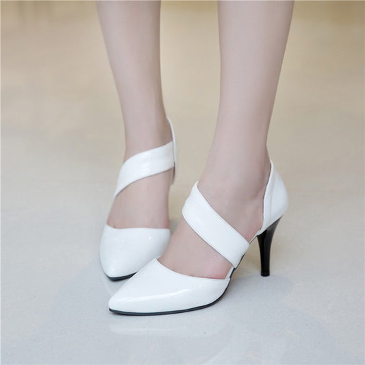 Women Pointed Toe Shallow Hollow Out High Heel Stiletto Sandals