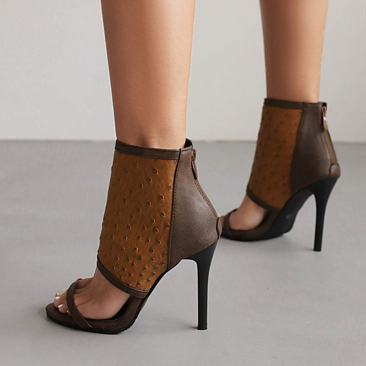 Women Ankle Wrap Stiletto Heel Sandals