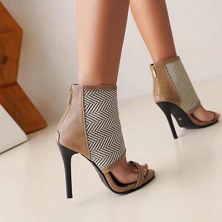 Women Ankle Wrap Stiletto Heel Sandals