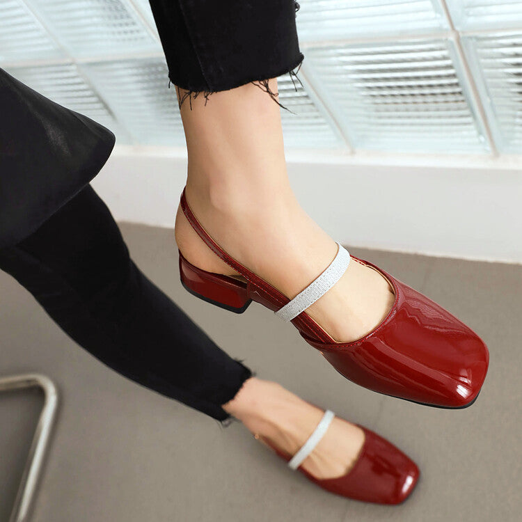 Women Shallow Slingbacks Sandals