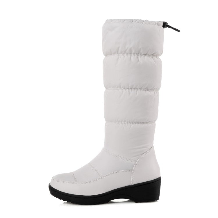 Woman Heels Waterproof Winter Down Mid Calf Snow Boots