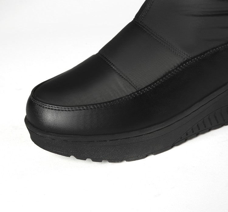 Women Waterproof Platform Wedge Heels Down Over the Knee Boots for Winter