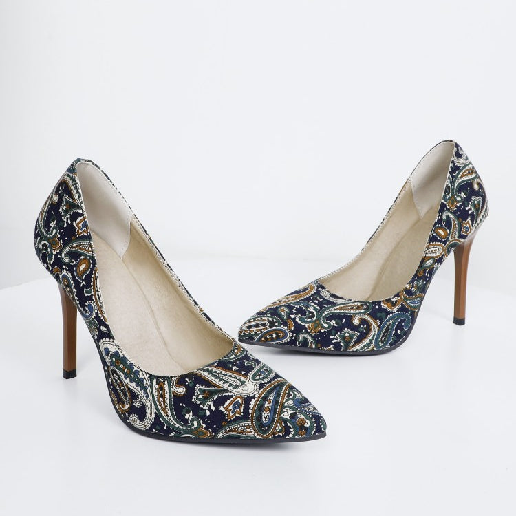 Women Bohemia Pointed Toe Stiletto Heel High Heels Pumps Shoes