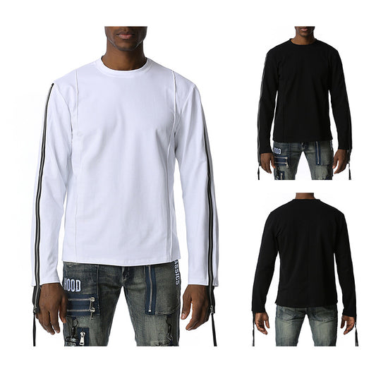 Men's Round Neck Long Hip-Hop Casual Fashion Sweater