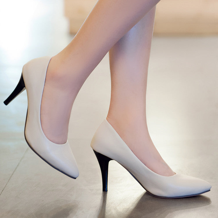 Woman Pointed Toe High Heels Stiletto Pumps