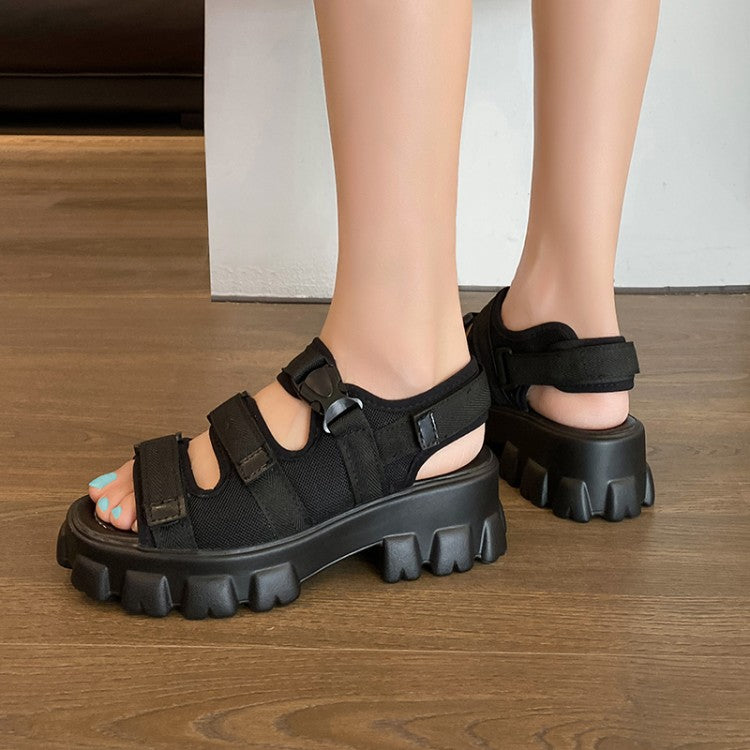 Women Hollow Out Thick Sole Platform Sandals