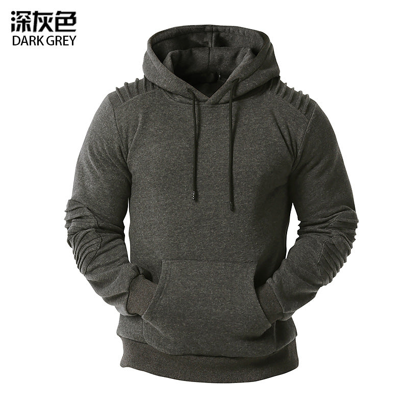 Men's Hollow Out Quilting Sports Casual Hooded Sweater Blazer Hoodies