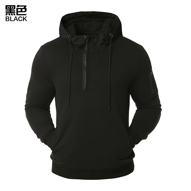 Men's Hollow Out Out Door Sports Casual Hooded Sweater Blazer Hoodies