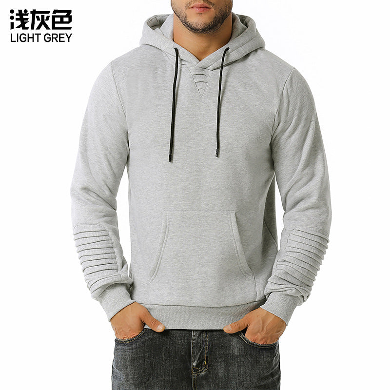 Men's Quilting Sports Casual Hooded Sweater Blazer Hoodies