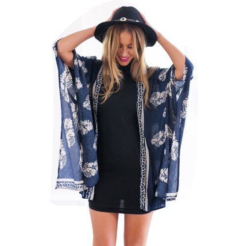 New Printed Travel Holiday Jacket Women Blouses