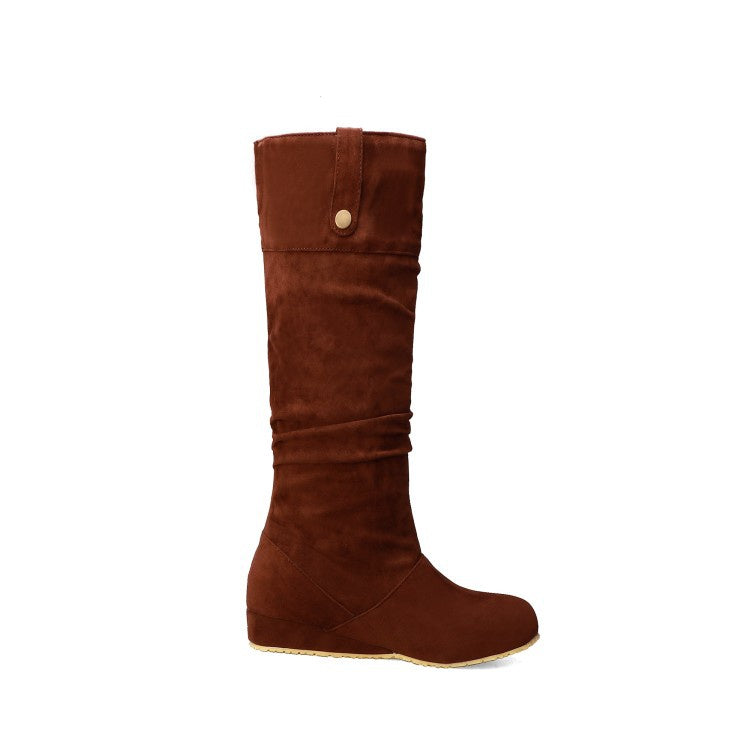 Woman's Suede Tall Boots Shoes