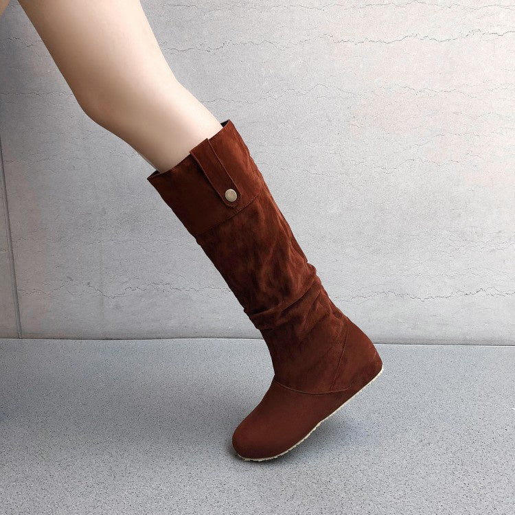 Woman's Suede Tall Boots Shoes