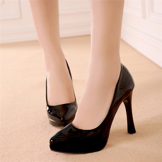 Woman Pointed Toe High Heels Pumps
