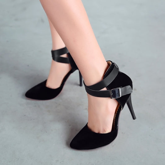 Women Pointed Toe High Heel Stiletto Sandals