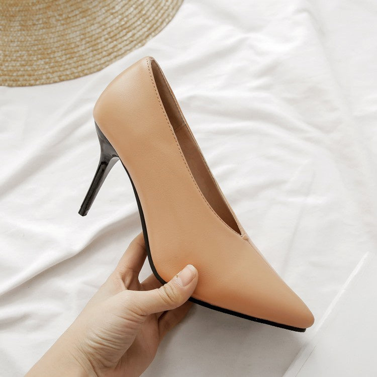 Woman Pointed Toe Stiletto Pumps High Heels