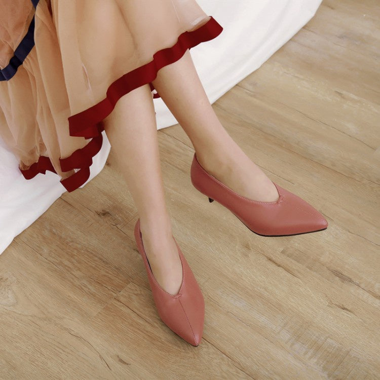 Woman Pointed Toe Pumps High Heels