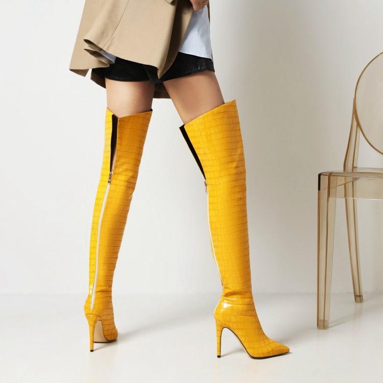 Woman Thin High Heel Thigh High Boots