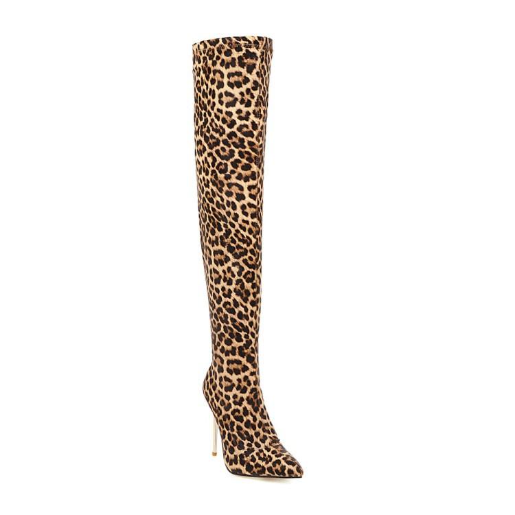 Woman Stiletto Heel Thigh High Boots