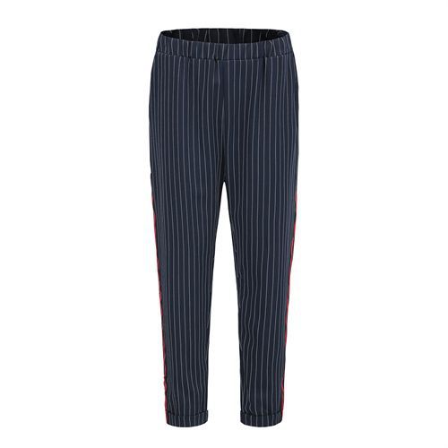 3d Stripe High Waist Elasticity All-matched Long Women Casual Pants