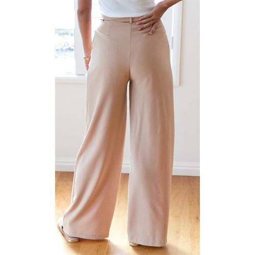 Straight High Waist Long with Belt Wide-leg Casual Women Casual Pants